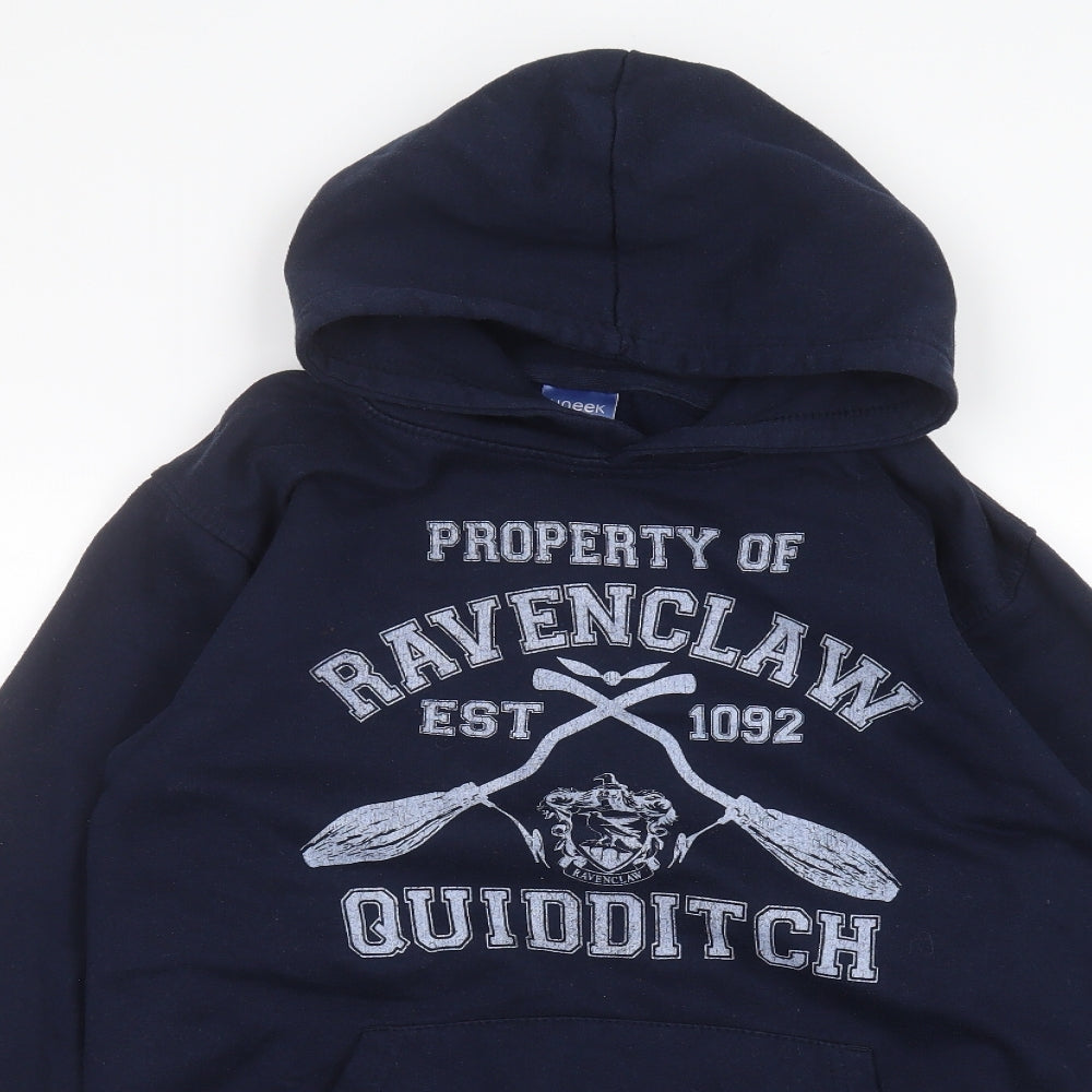 Uneek Mens Blue   Pullover Hoodie Size S