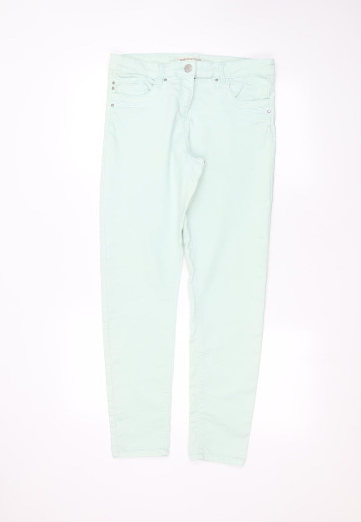 Papaya Womens Green Skinny Jeans Size 12 L27 in