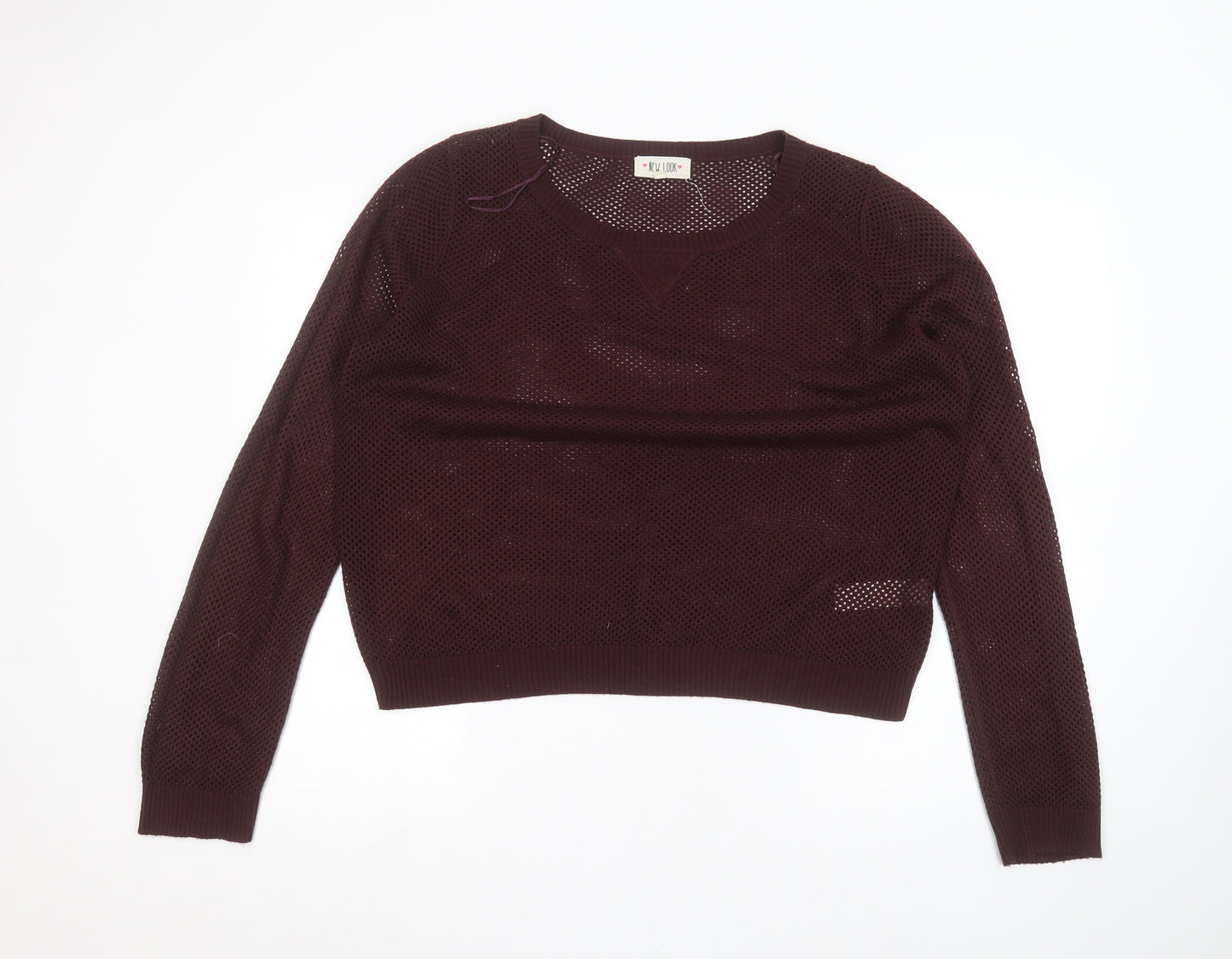 New Look Womens Red   Pullover Jumper Size 18
