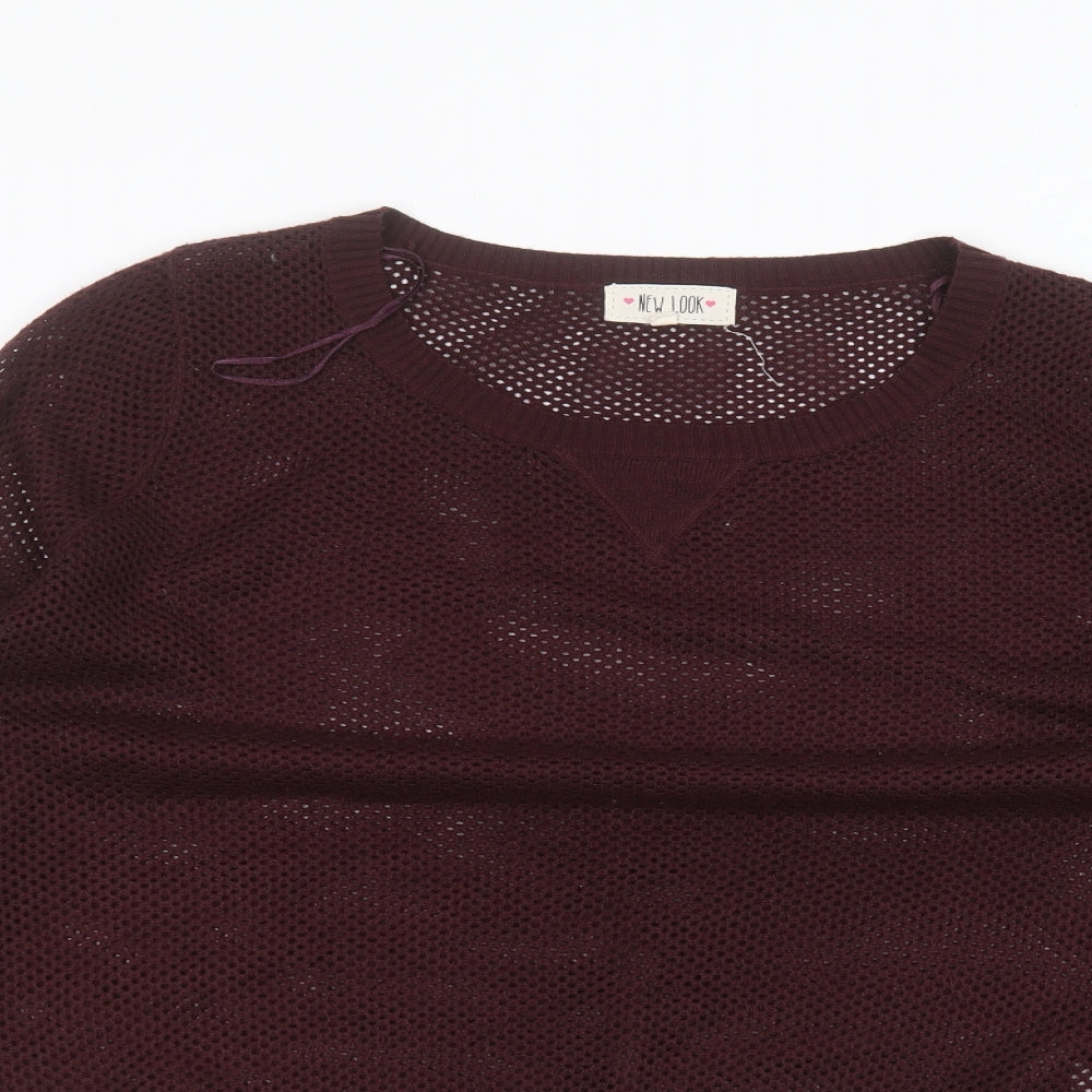 New Look Womens Red   Pullover Jumper Size 18