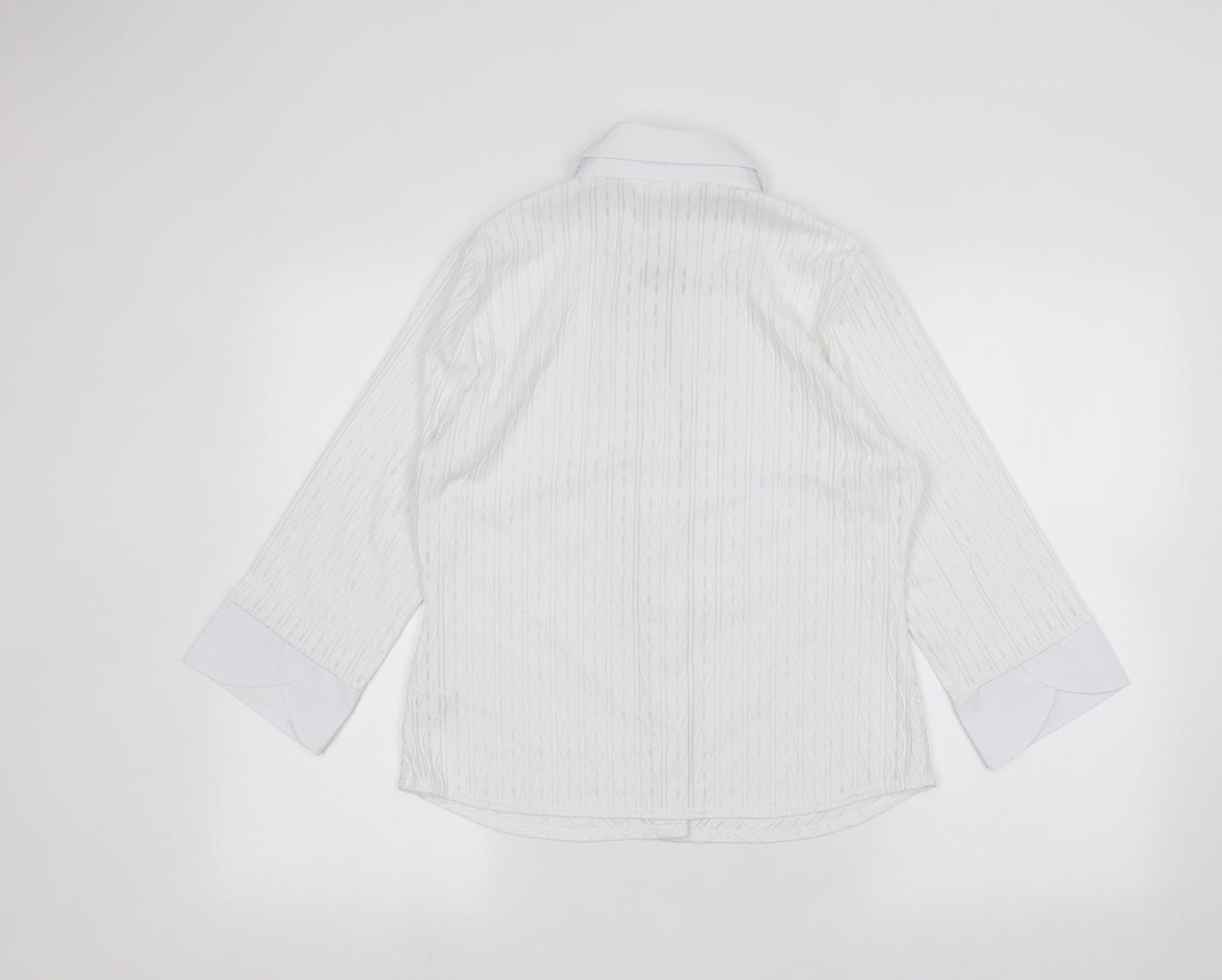 Marks and Spencer Womens White   Basic Button-Up Size 14