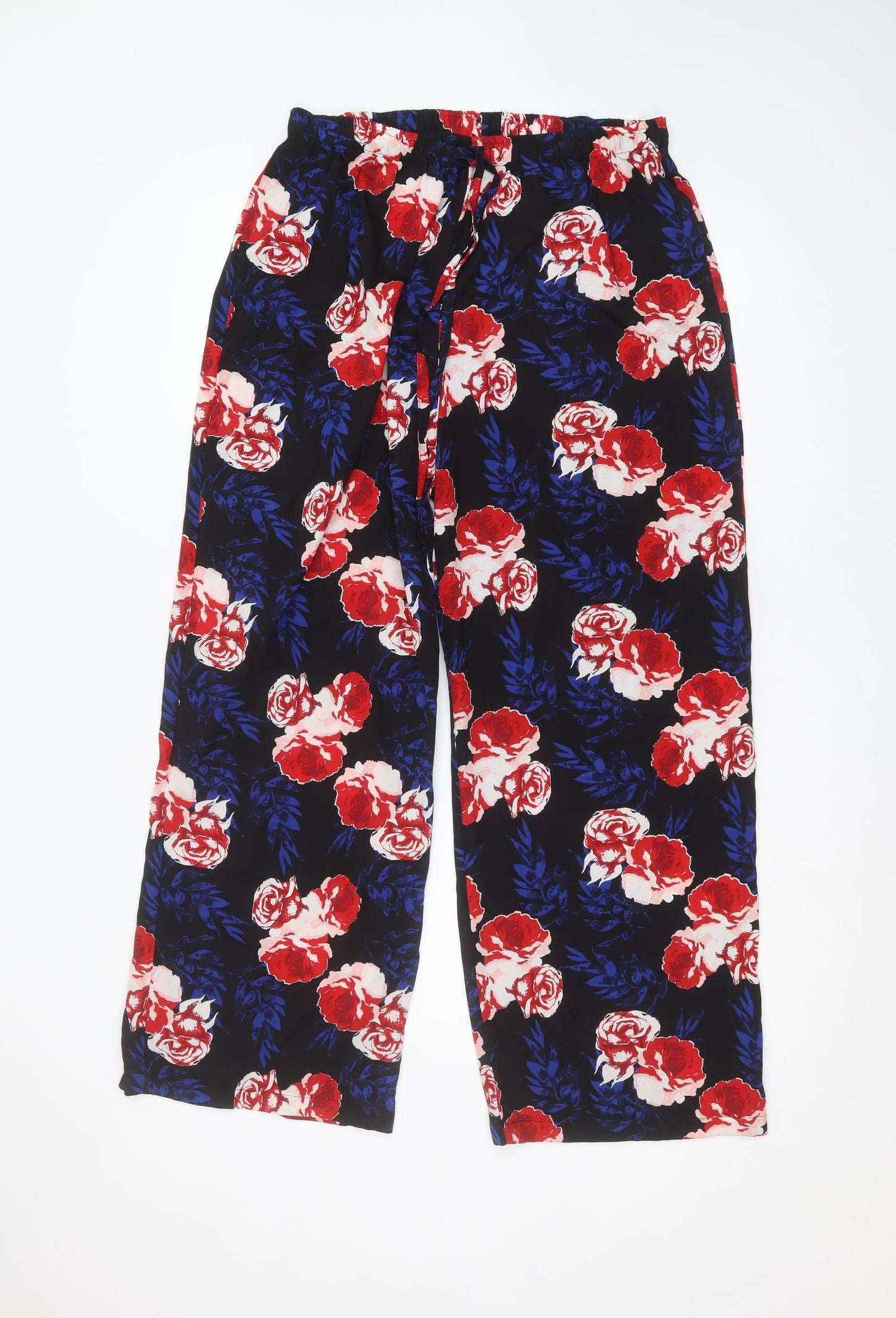 Originals  Womens Black Floral  Trousers  Size M L27 in