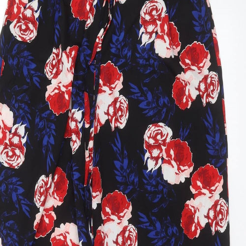Originals  Womens Black Floral  Trousers  Size M L27 in
