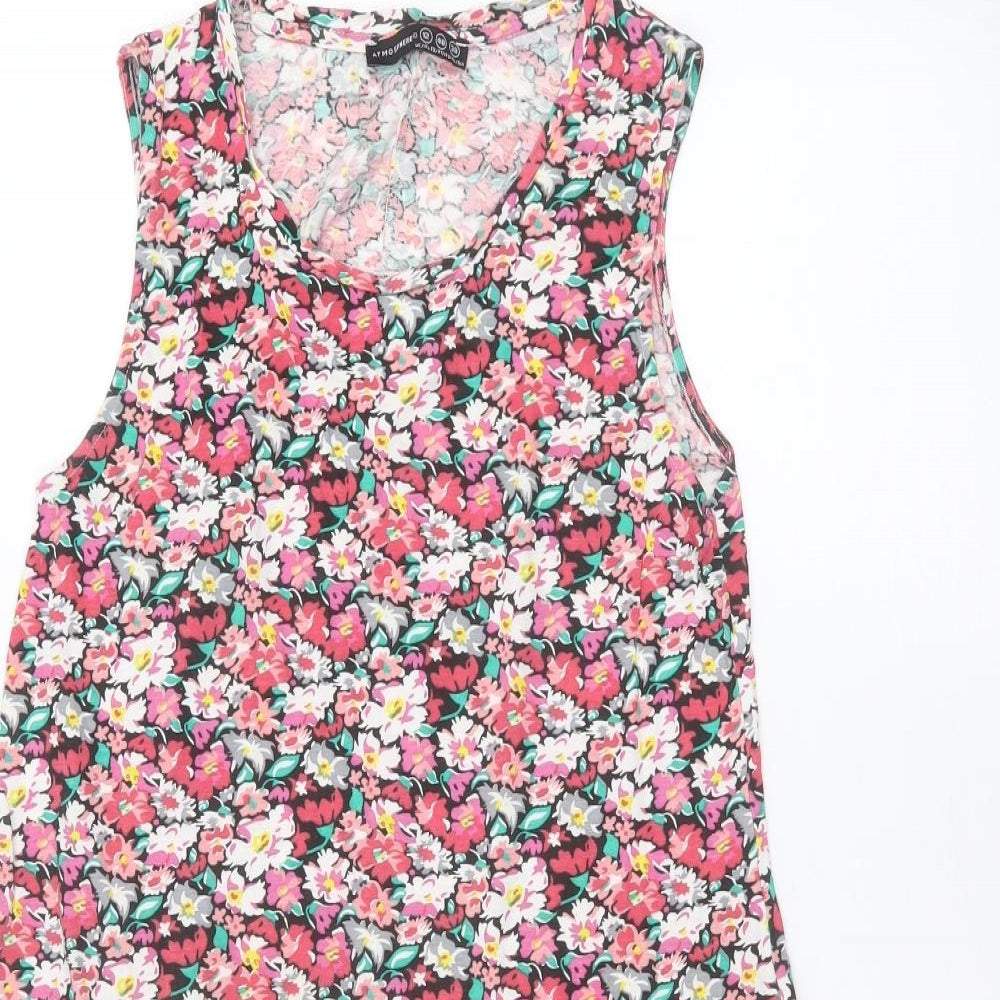 Atmosphere Womens Pink Floral  Basic Blouse Size 12
