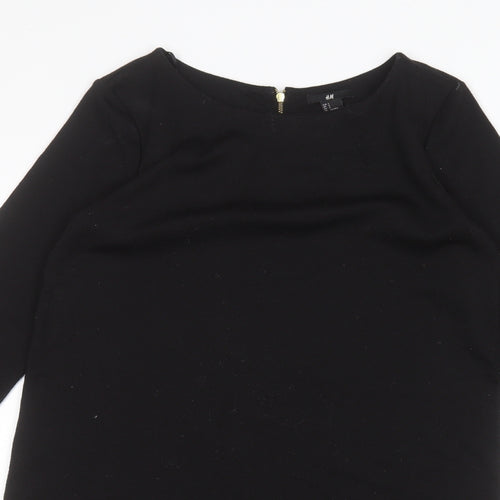 H&M Womens Black   Pullover Jumper Size S