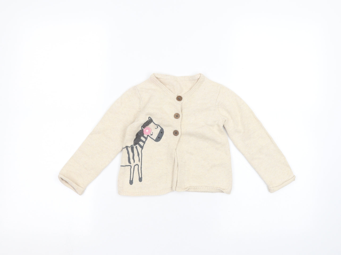 Nutmeg Baby Beige   Cardigan Jumper Size 12-18 Months