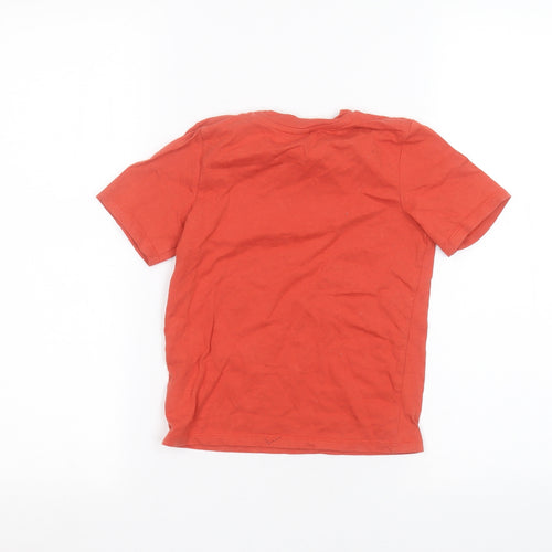 TU Boys Orange   Basic T-Shirt Size 4 Years