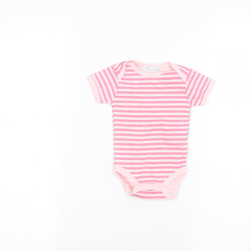 KRISS Baby Pink Striped  Babygrow One-Piece Size 0-3 Months