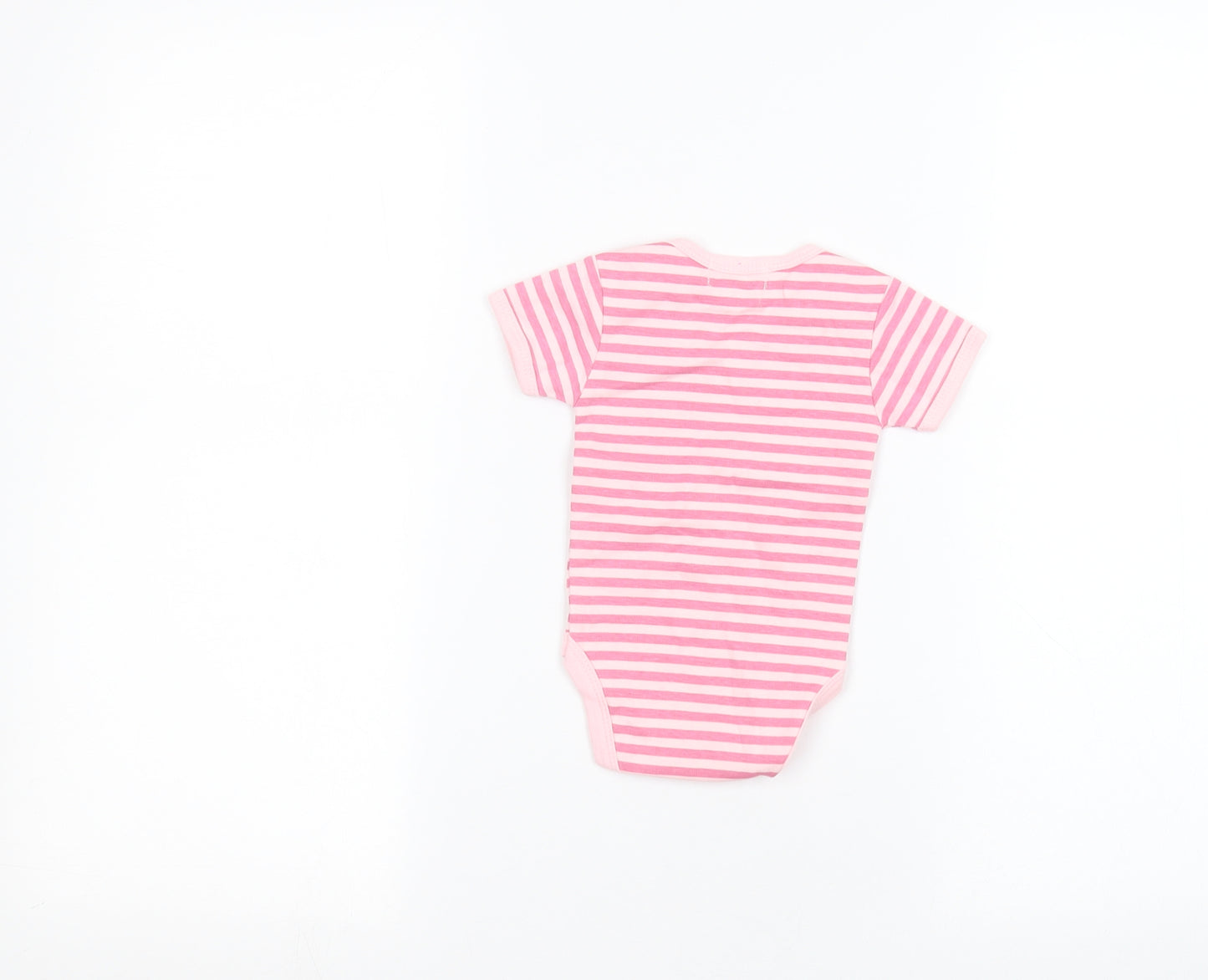 KRISS Baby Pink Striped  Babygrow One-Piece Size 0-3 Months