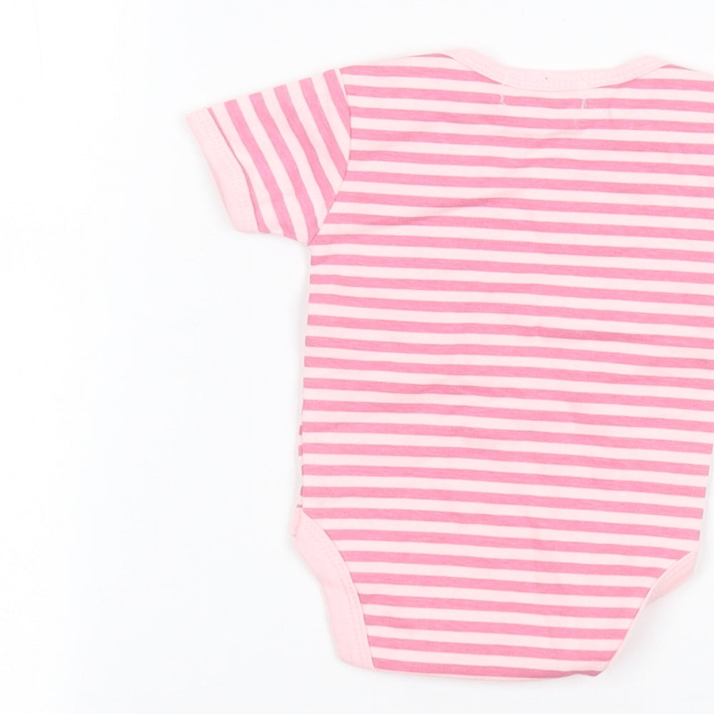 KRISS Baby Pink Striped  Babygrow One-Piece Size 0-3 Months