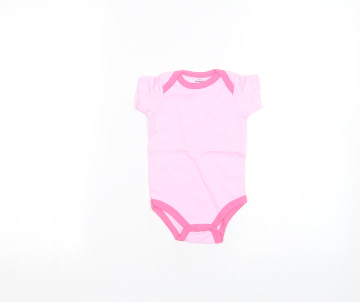Luvable Friends Baby Pink   Babygrow One-Piece Size 0-3 Months