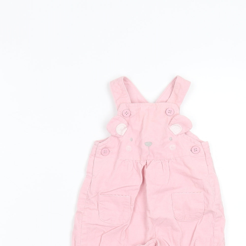 Mothercare Baby Pink   Dungaree One-Piece Size 0-3 Months