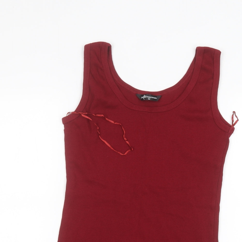 Internacionale Womens Red   Basic Tank Size 12