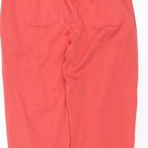 Cotton Traders Womens Orange   Sweatpants Trousers Size 10 L26 in