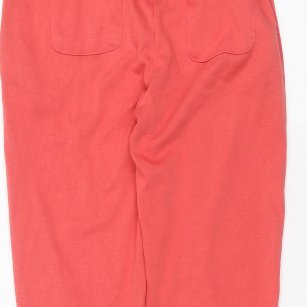 Cotton Traders Womens Orange   Sweatpants Trousers Size 10 L26 in