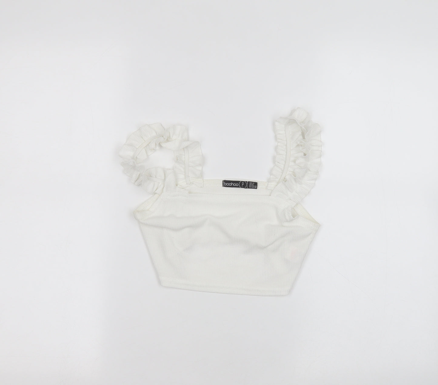 Boohoo Womens White   Basic T-Shirt Size 12