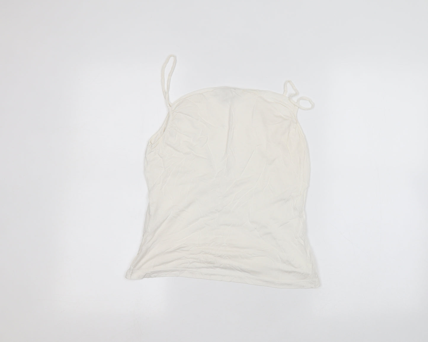 Laura Ashley Womens White   Basic T-Shirt Size 14