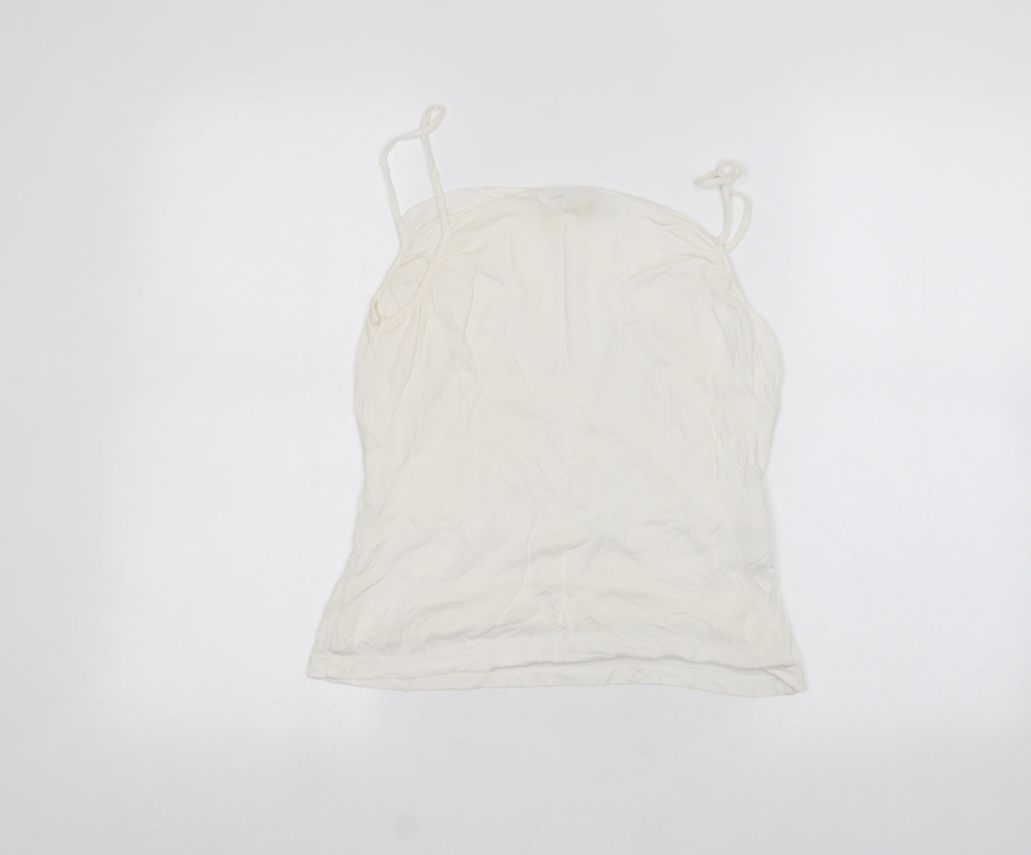 Laura Ashley Womens White   Basic T-Shirt Size 14