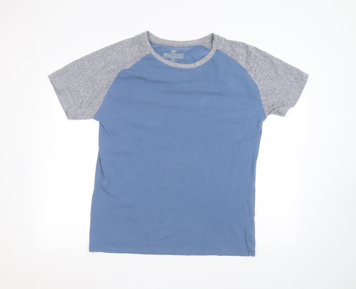 Peacocks Mens Blue    T-Shirt Size XL