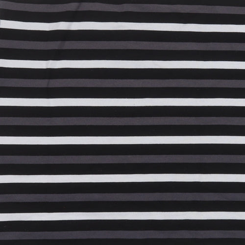 Slazenger Mens Black Striped   Polo Size XL
