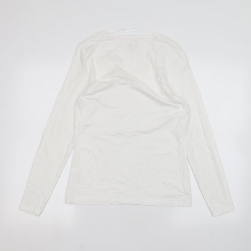 TU Womens White   Basic T-Shirt Size 14