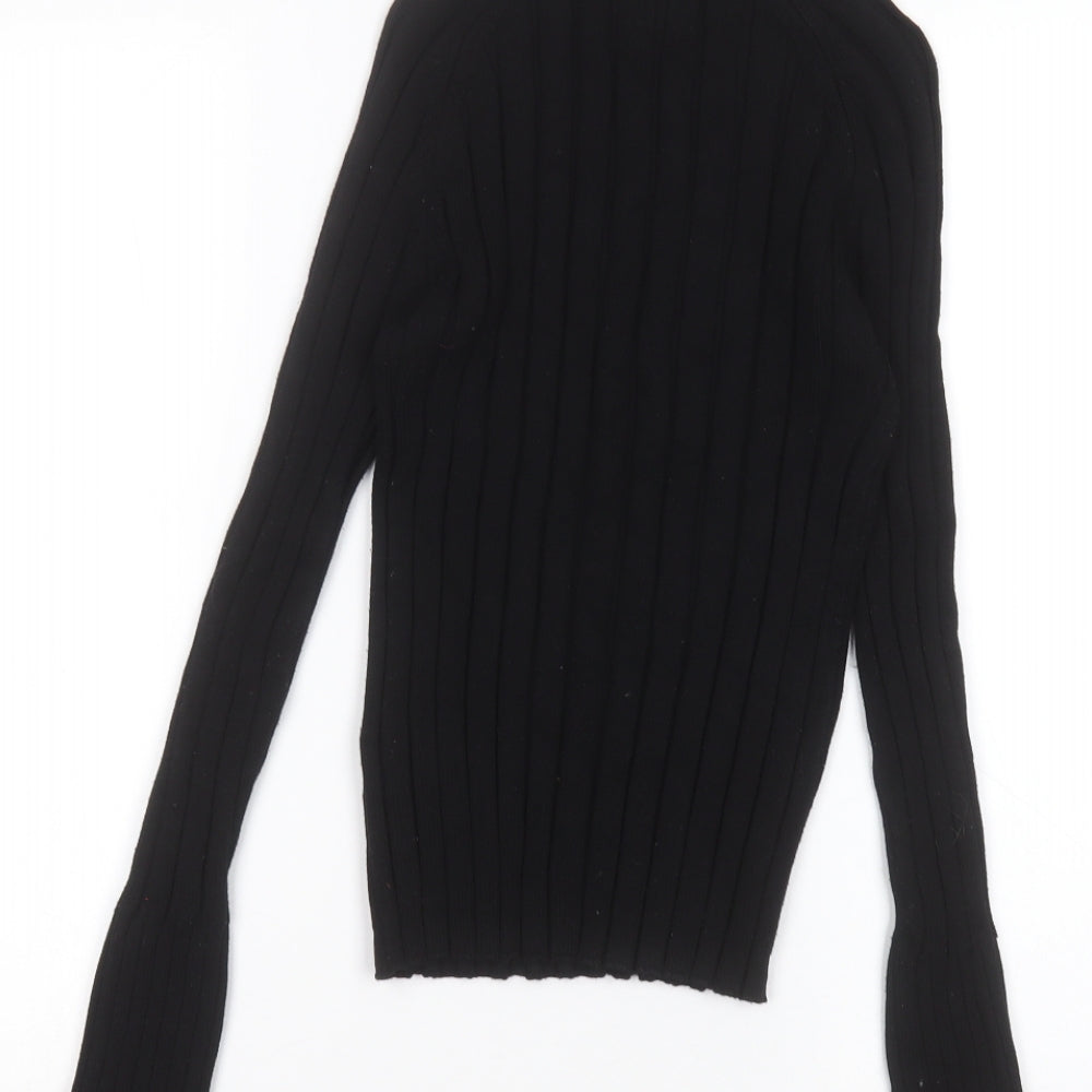 River Island Womens Black   Basic T-Shirt Size 8