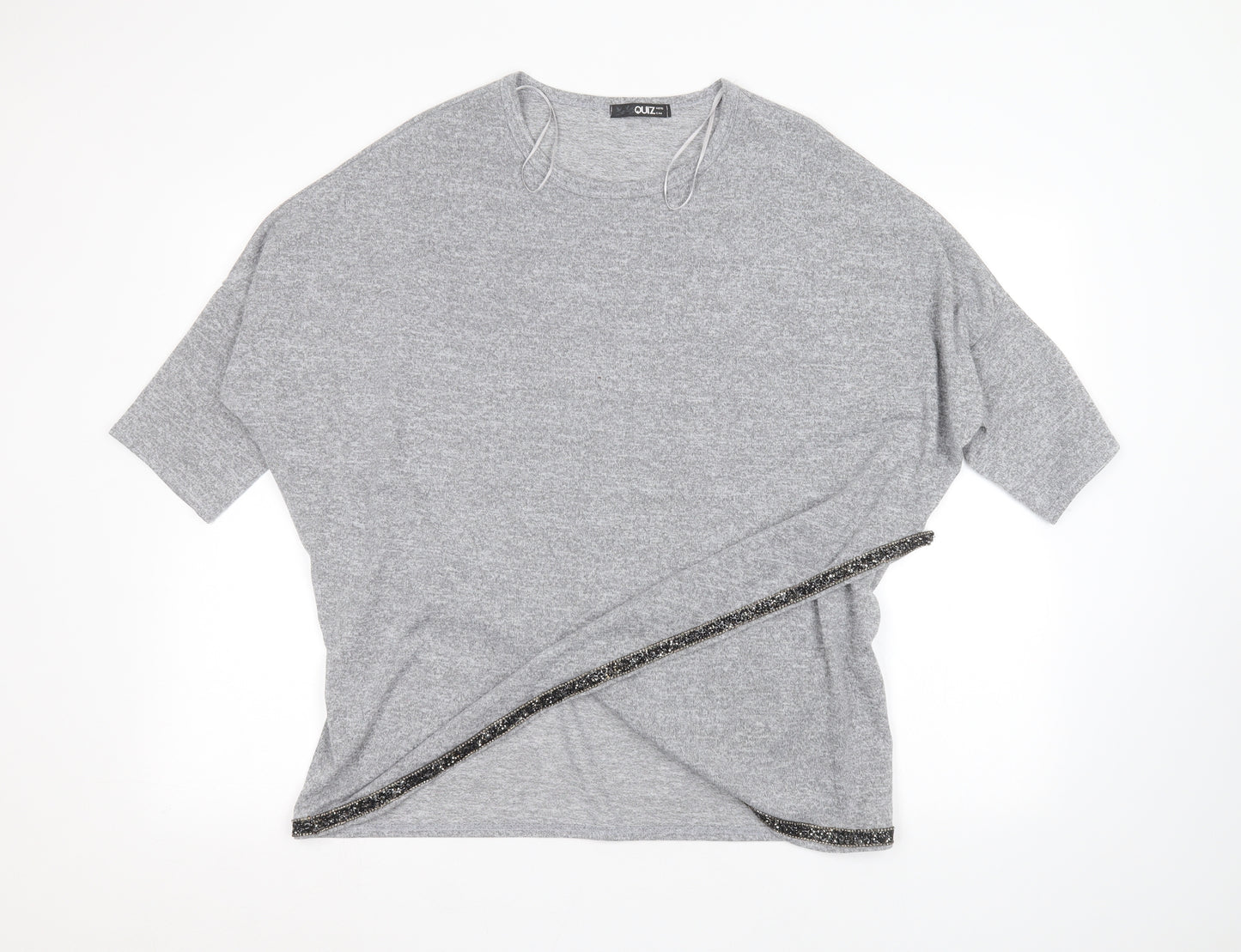 Quiz Womens Grey   Pullover Jumper Size 16