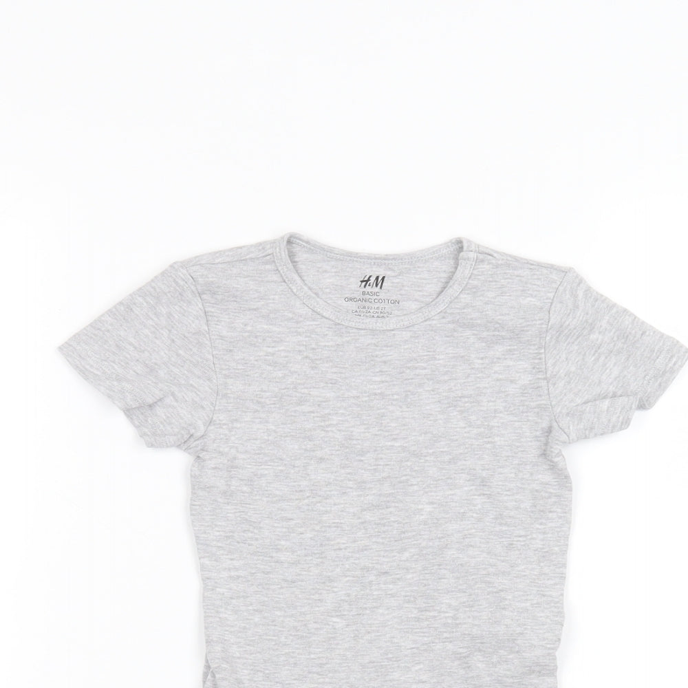 H&M Baby Grey   Babygrow One-Piece Size 18-24 Months