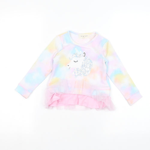 Btween Girls Multicoloured   Pullover Jumper Size 24 Months  - Unicorn