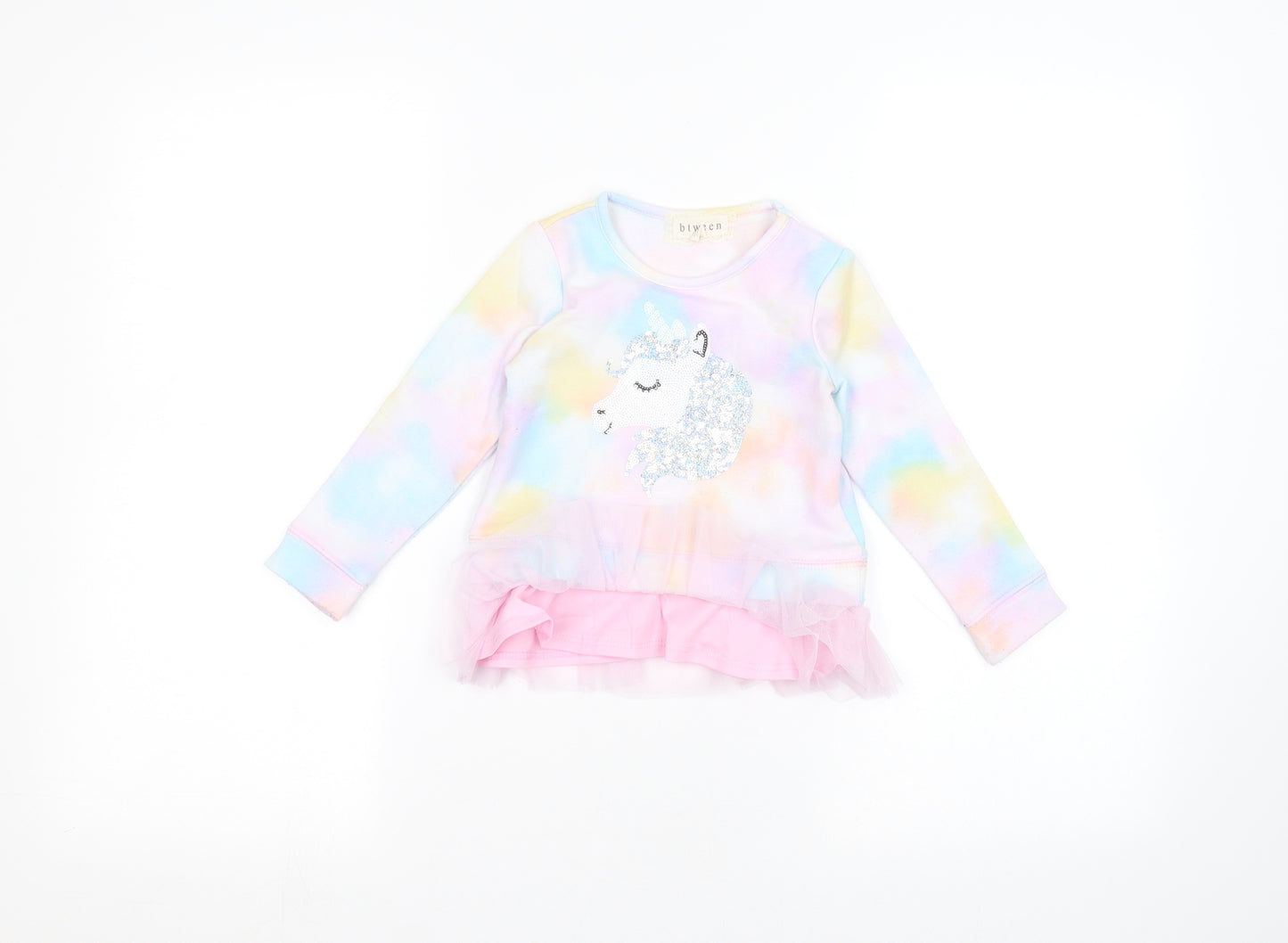 Btween Girls Multicoloured   Pullover Jumper Size 24 Months  - Unicorn