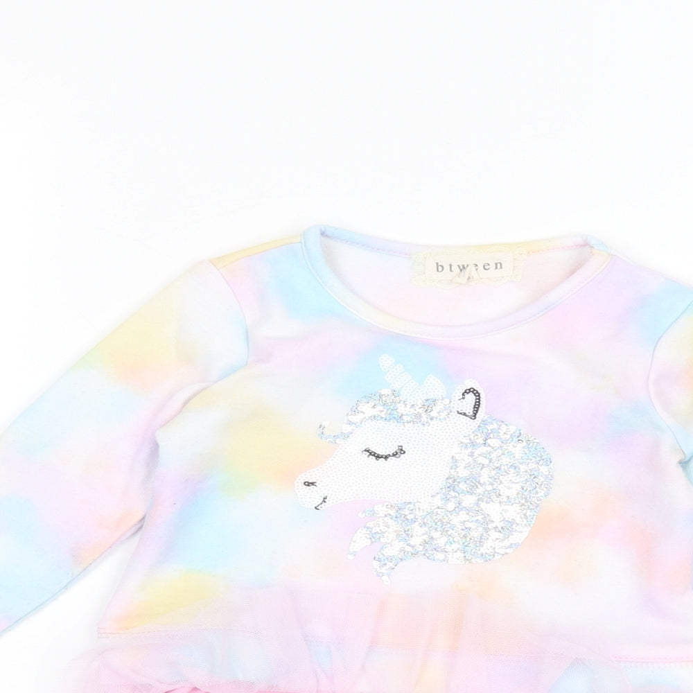 Btween Girls Multicoloured   Pullover Jumper Size 24 Months  - Unicorn