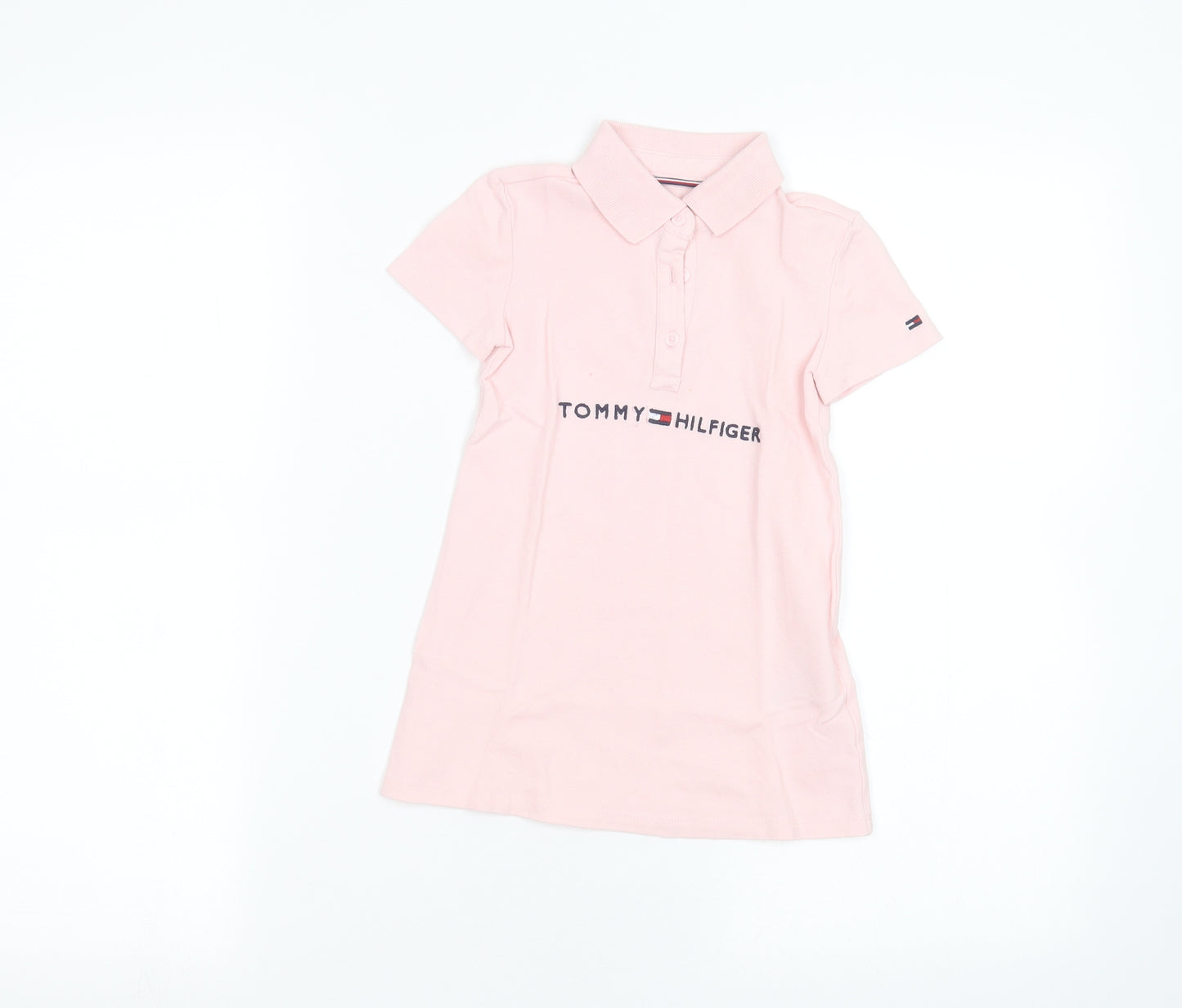 Tommy Hilfiger Girls Pink   T-Shirt Dress  Size 24 Months