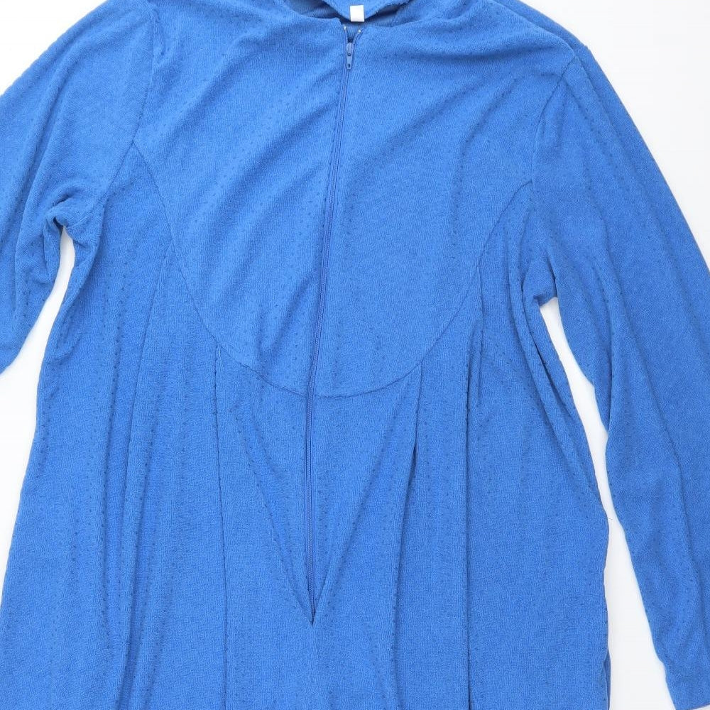 Preworn Womens Blue Solid   Dress Size 12
