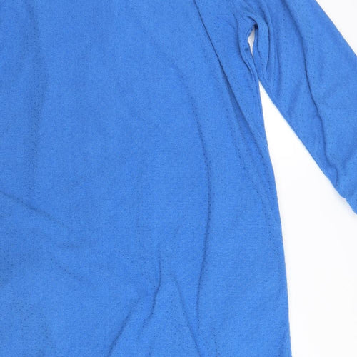 Preworn Womens Blue Solid   Dress Size 12
