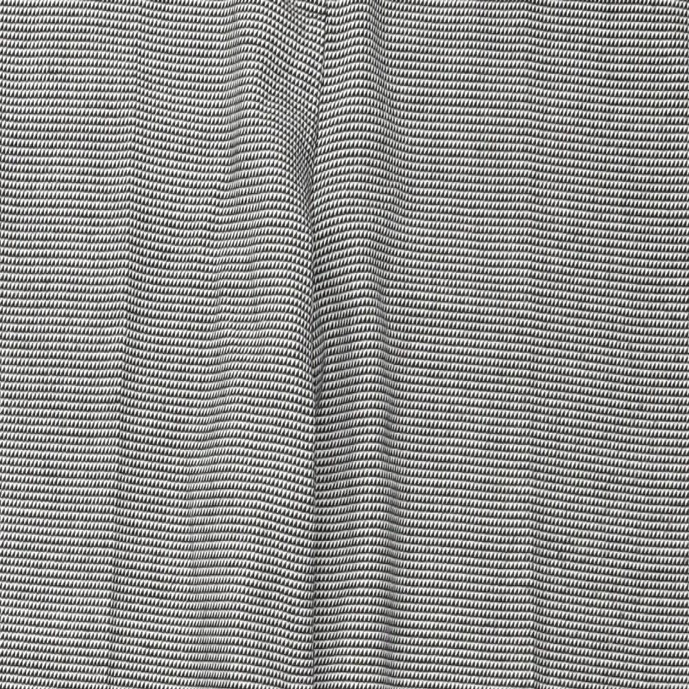 Marks and Spencer Womens Grey Check  Trousers  Size 12 L27 in