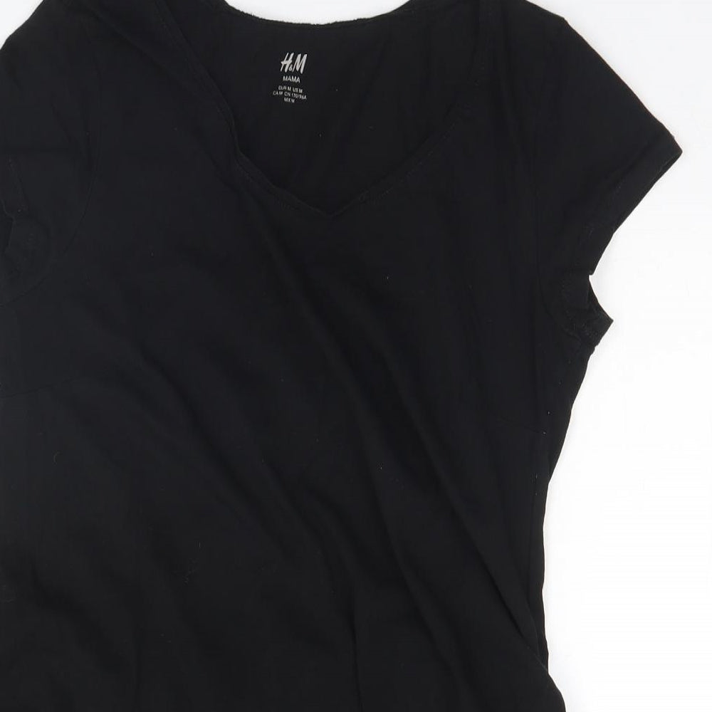 H&M Womens Black   Basic T-Shirt Size M
