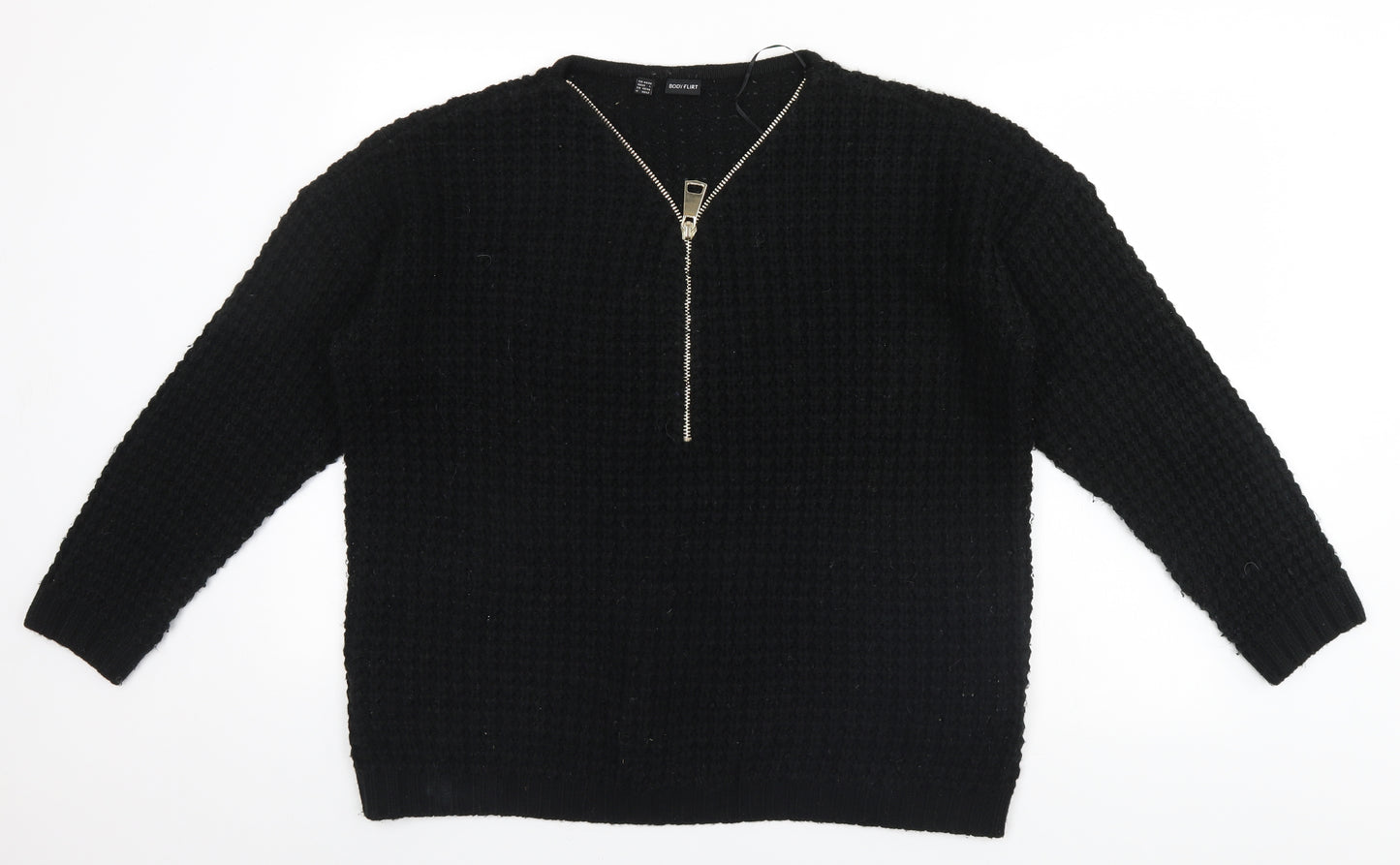 Body Flirt Mens Black   Pullover Jumper Size L