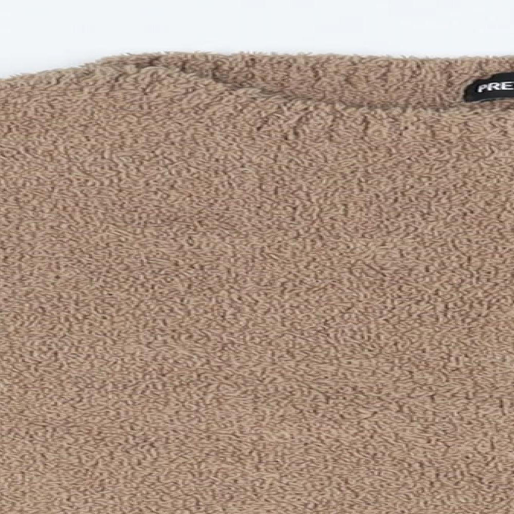 PRETTYLITTLETHING Womens Brown   Pullover Jumper Size S