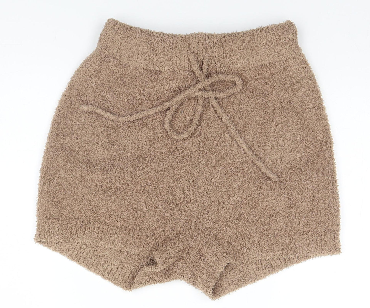 PRETTYLITTLETHING Womens Brown   Sweat Shorts Size S