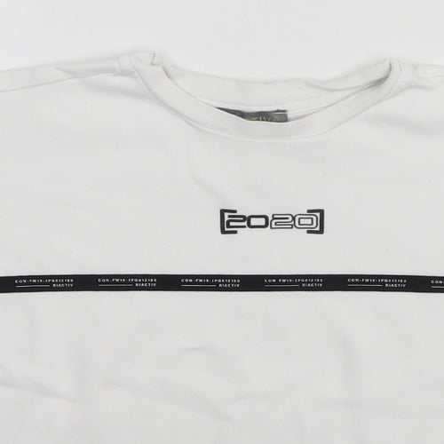 River Island Girls White   Basic T-Shirt Size 7-8 Years  - [2020]