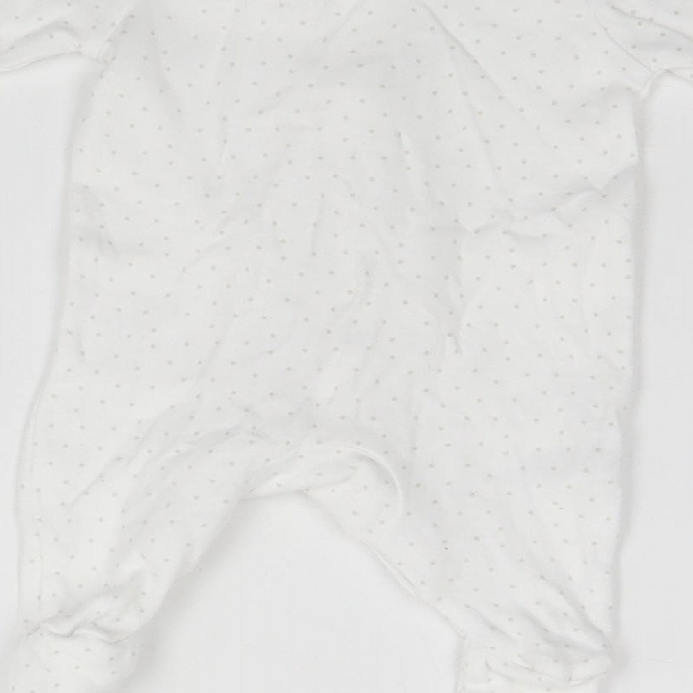 TU Baby White Geometric  Babygrow One-Piece Size Newborn  - Stars