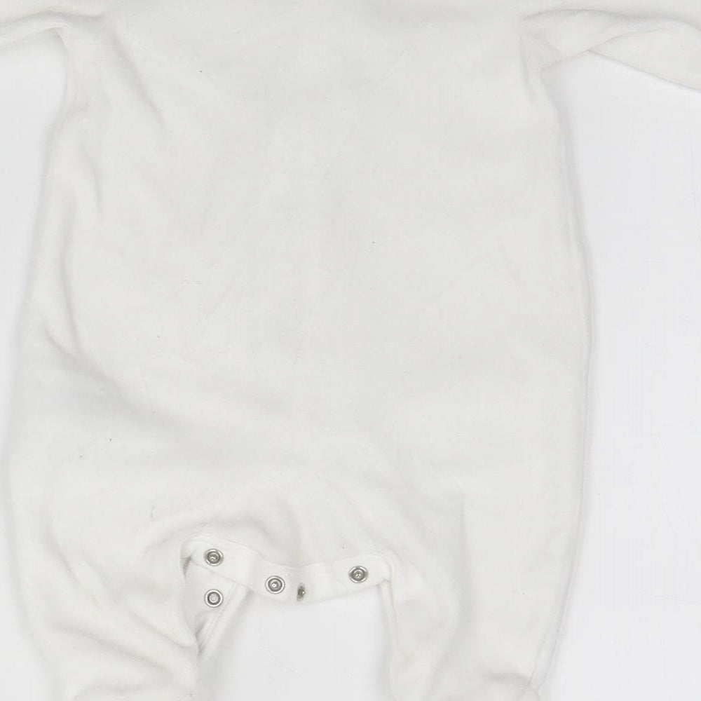 Mothercare Baby White   Babygrow One-Piece Size 0-3 Months