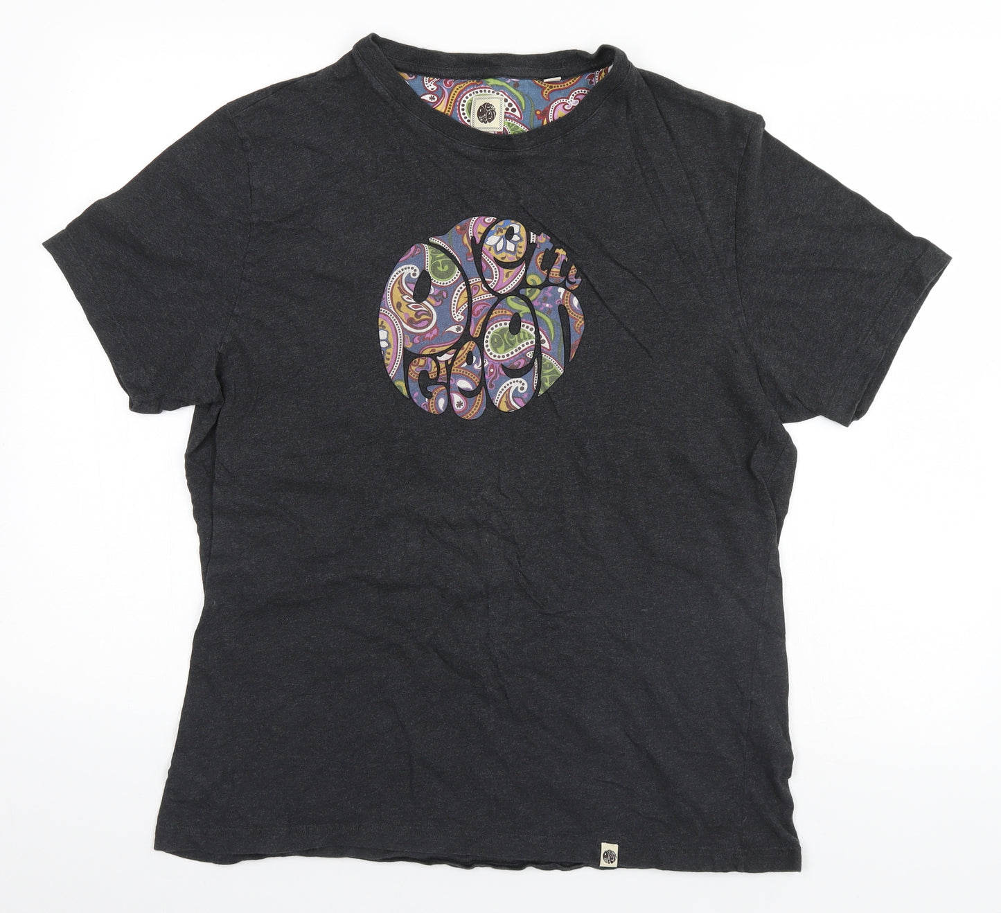 Pretty Green Mens Grey    T-Shirt Size XL