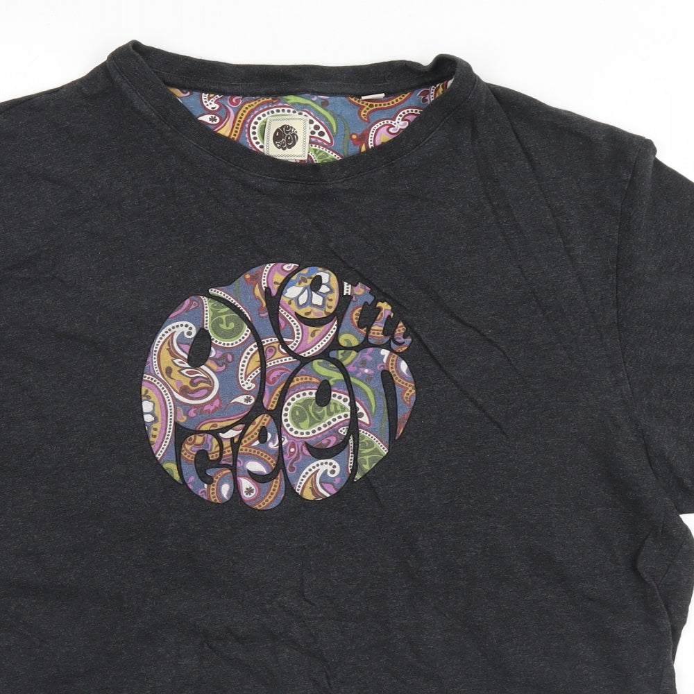 Pretty Green Mens Grey    T-Shirt Size XL