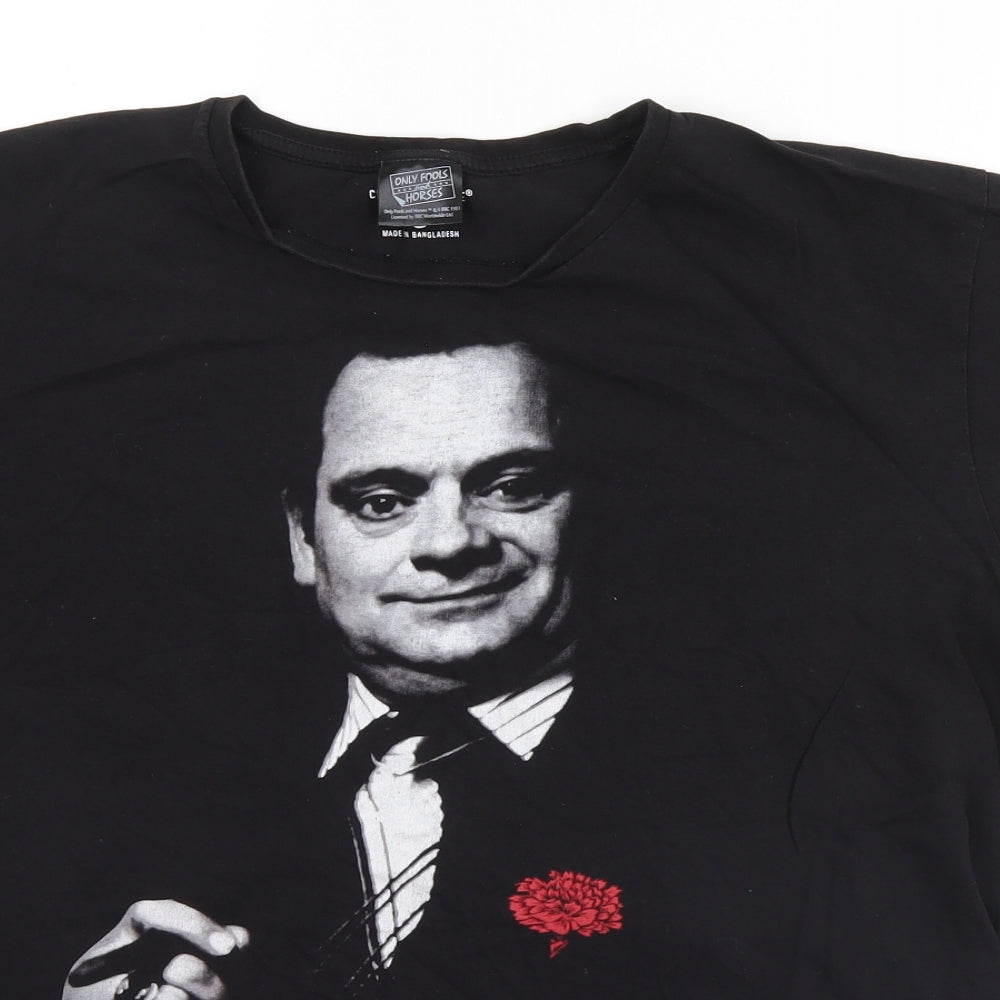 Cedar Wood State Mens Black    T-Shirt Size XL  - Only Fools and Horses, DelBoy, Godfather