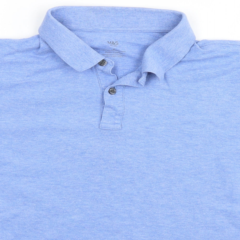 Marks and Spencer Mens Blue    Polo Size M