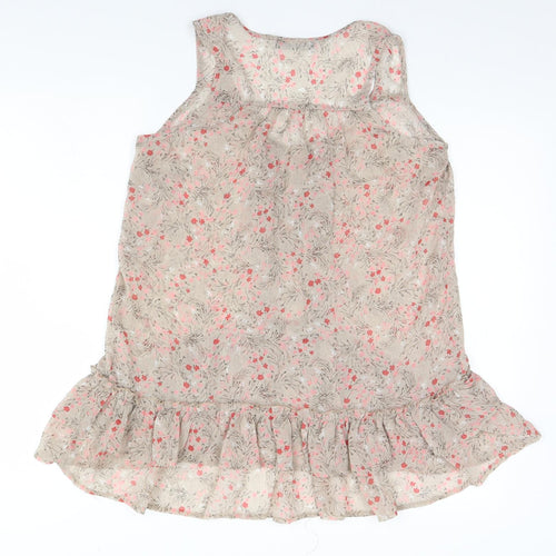 Atmosphere Womens Beige Floral  Basic Blouse Size 14