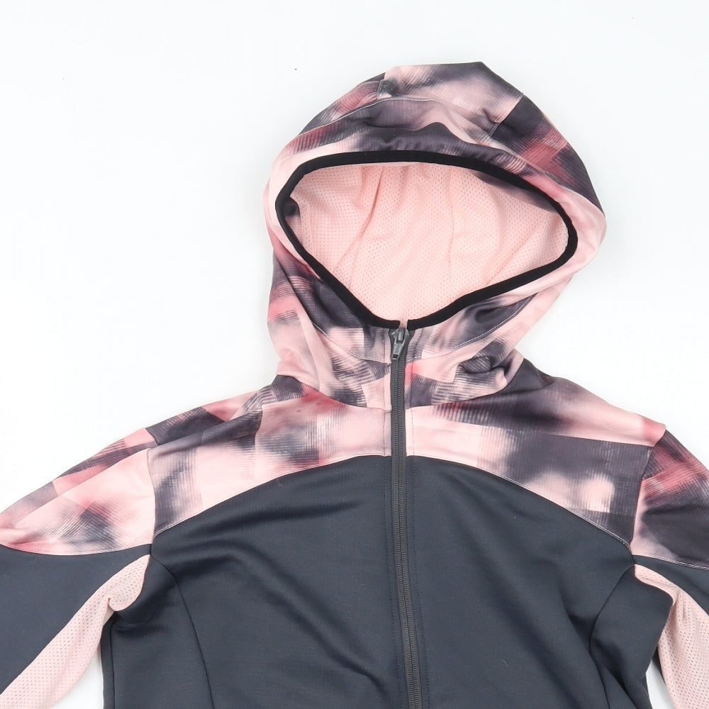 DECATHLON Girls Pink   Full Zip Hoodie Size 14-15 Years