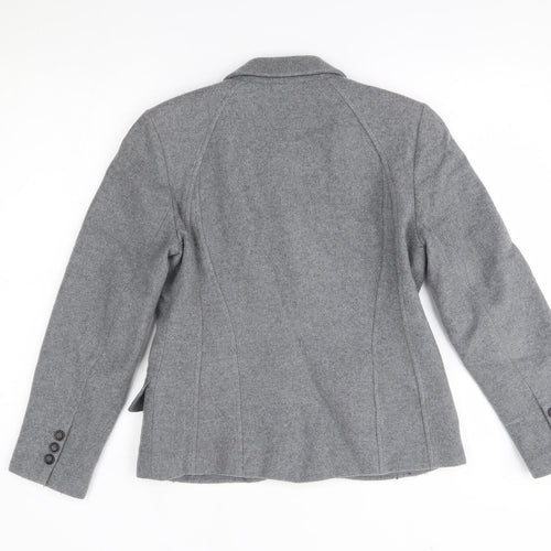 harvé benard Womens Grey   Pea Coat Blazer Size 4