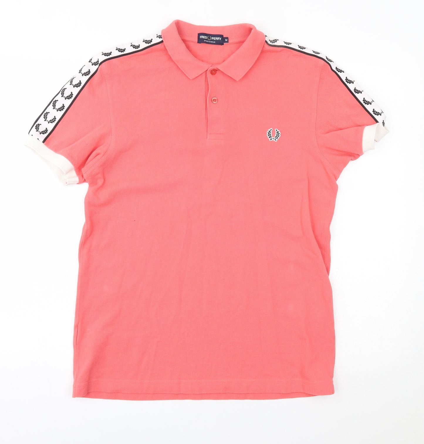 Fred Perry Mens Pink   Basic Polo Size M  - Stripe design